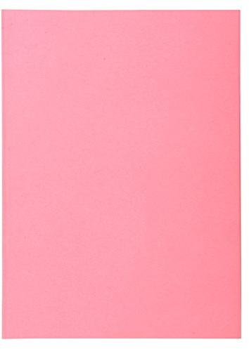 Exacompta 850103E 100er Pack Aktenteckel SUPER. Aus extra starkem Karton für DIN A4 in Pastellfarben PEFC™ zertifiziert rosa Hefter ideal für das Büro und Schule und die mobile Organisation