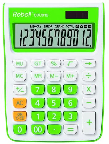 Rebell calcolatrice SDC912 + elegante – verde