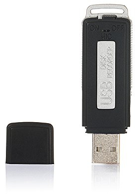 KOBERT GOODS USB-Stick mit Voice-Recorder (SK-868) –Digitales Aufnahmegerät mit 8GB Speicher für verdeckte Audioaufnahmen Soundaufnahmen oder als Diktiergerät nutzbar – bis zu 96 Std. Daueraufnahmen