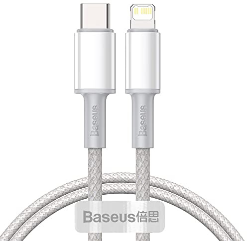 Baseus Cable de Datos USB-C a Lightning 20W 1M Blanco