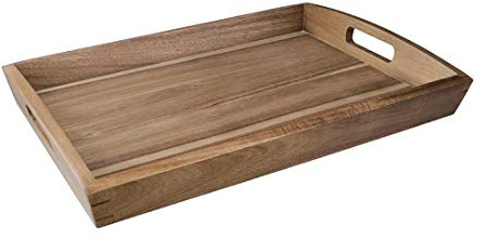 Olympia Plateau de service en acacia, taille : 510 (L) x 350 (P) mm, usage professionnel et domestique, GM266