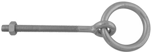 Anneau d'écurie à écrou acier zingué -