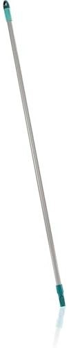 Leifheit Stahlstiel Click System, 140 cm Funktionsstiel | Automatisches Einrasten für Leifheit Click-System Reinigungsgeräte, Anti-Rutschkopf, 360° drehbares Aufhängeloch