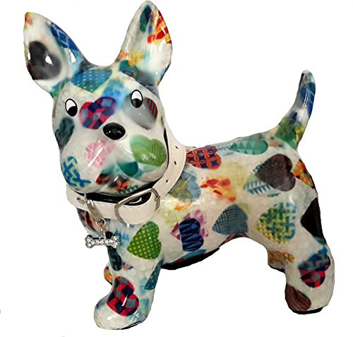 Pomme Pidou Spardose Hund Boomer mit Herzen