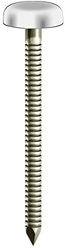 TIMCO PP25W Polymerkopfstifte, 25 mm, A4-Edelstahl, Weiß, 100 Stück