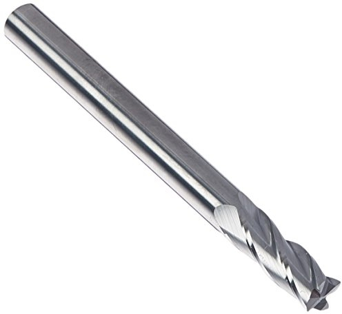 Kodiak Cutting Tools KCT136508 USA Made Premium Solid Carbide End Mill Long Series, 4 Flute, 3/8, 1 Flute Length, 4 Overall Length