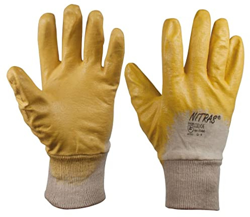 SW-Stahl Guantes de nitrilo 11501L talla 9/L de algodón I Guantes de nitrilo 1 par I Guantes de nitrilo cómodos