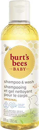 Burt’s Bees Baby Shampoo & Body Wash, Gentle Baby Wash For Daily Care, Tear-Free And Paediatrician-Tested, 236ml