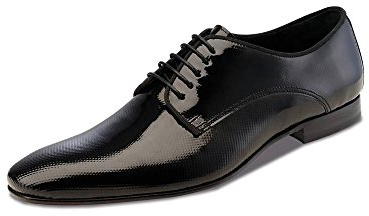 Trendige Lackschuhe der Marke Wilvorst, schwarz, leicht strukturiert Größe 40