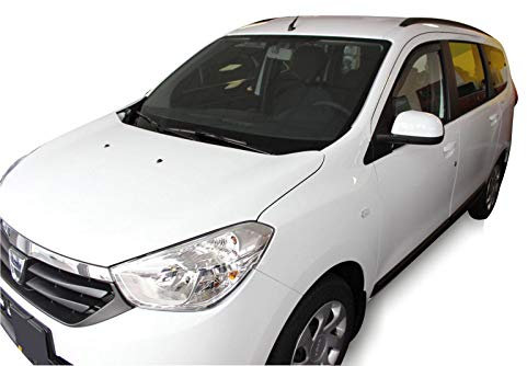 J&J AUTOMOTIVE | Windabweiser Passend Für Dokker 2012-2021, Heko Regenabweiser, Getönt, Set 2-Teilig, Vorne, Aerodynamisch
