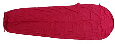 Basic Nature Baumwollinlett, Mumienform, Bordeaux, One Size, 1465310