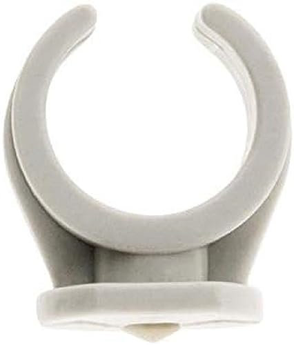 Zenitech - Set Di 15 Clip - Fissaggio Veloce e Solido Senza Tasselli - Grigio - Ø16mm