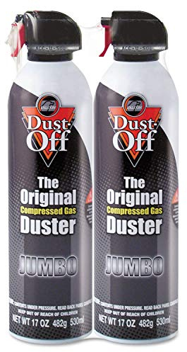 Dust-Off Disposable Compressed Air Duster, 17 Oz Can, 2/Pack