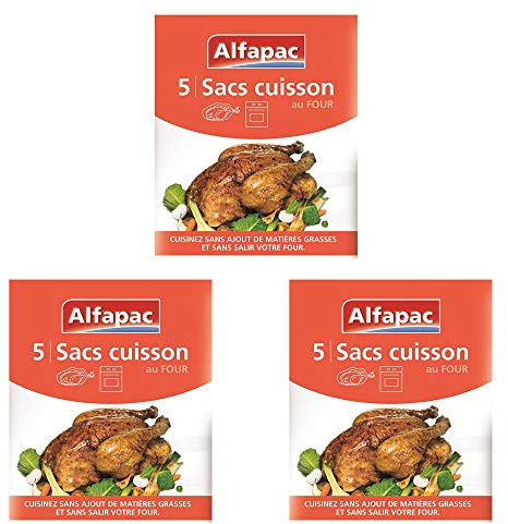 ALFAPAC - 5 Sacs cuisson au four - Lot de 3