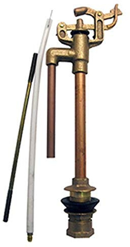 LASCO 04-4011 Anti-Syphon Brass Import 09 Mansfield Style Replacement Toilet Ballcock with Float Rod, Refill Tube and Nut