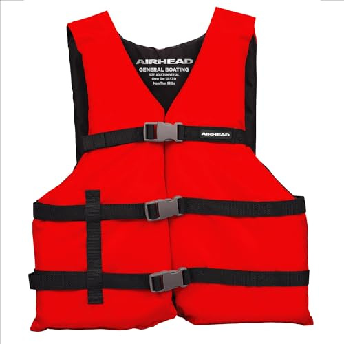 AIRHEAD General All Purpose Life Jacket, US Coast Guard Approved Type III Life Vest perfect for Boating and Personal Watercraft Use