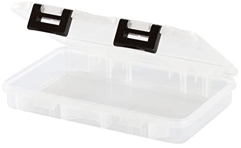 PLANO StowAway|Fishing tackelbox med öppna fack 3600, plastlåda, förvaringslåda i plast med flyttbara avdelare, tackelbricka för vevbeten, softbaits och krokar, fiskeutrustning