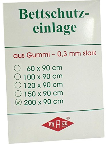 BETTEINLAGE Gummiplatte 0,3 mm 90x200 cm weiß 1 St