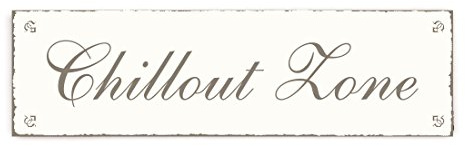 SCHILD Türschild « CHILLOUT ZONE »Shabby Vintage Holzschild Dekoschild Dekoration Hinweisschild Lounge Gastronomie Restaurant