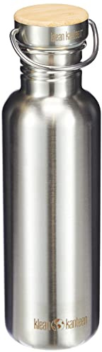 Klean Kanteen Edelstahlflasche mit Stainless Unibody Bamboo Cap Reflect