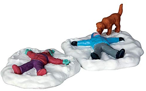 Lemax Christmas Village 62444 Schnee-Engel, 2 Stück