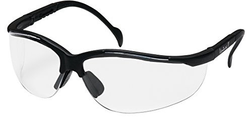 PYRAMEX Sb1810st Safety Products, Venture II Gafas de Seguridad, Lente antivaho Transparente con Marco Negro, Unisex Adulto, Talla única
