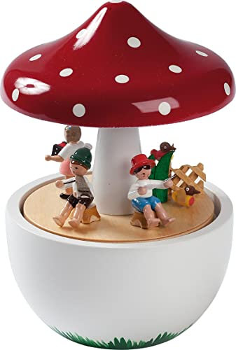 Spieluhr Richard Glässer Spieldose Pilz, 18er Sielwerk Kleine Welt, 08537