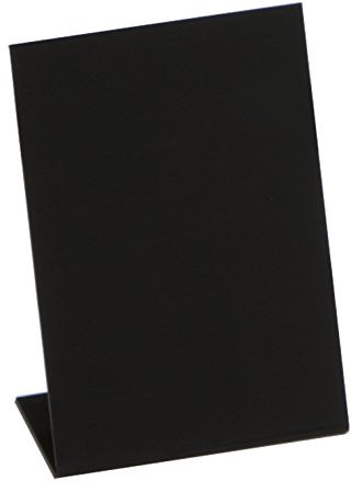 10 x Schieferlack L-Aufsteller, schwarz | DIN A7 hoch (1,73 € / Stück)