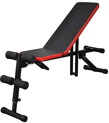 vidaXL Trainingsbank Hantelbank Schrägbank Flachbank Bauchtrainer Fitnessbank