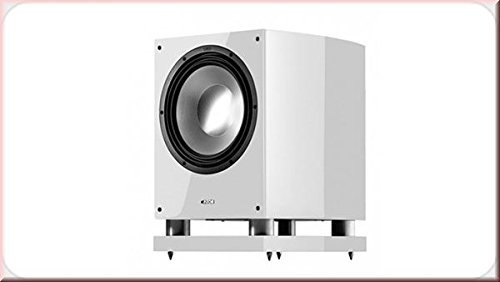 Canton Vento SUB 850 R 500 W weiß – Subwoofer/Subwoofer (500 W, 18–200 Hz, 50–200 Hz, 30,5 cm (12 Zoll), Weiß, 38 cm