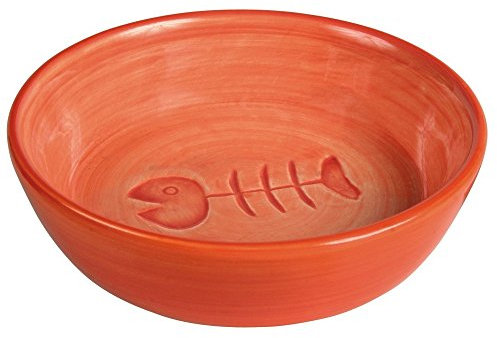 Trixie - Ciotola in ceramica a spina di pesce, 0,2 l/ø 13 cm, colori assortiti