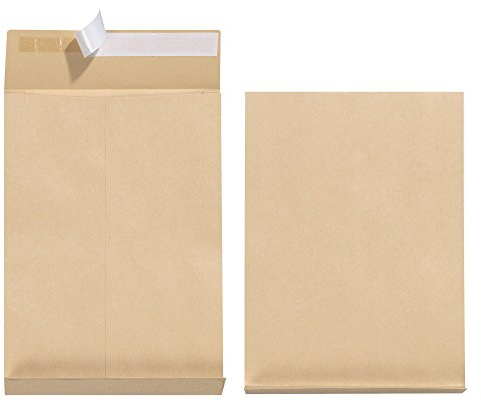 Herlitz 25 st. kuvert med dragband av kraftpapper 130 G 25 x 35, 3 cm brun