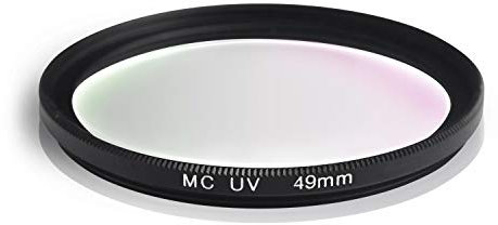 Ares Foto® Filtro UV MC. Alluminio e vetro ottico. Idrorepellente e antigraffio. Per Canon Sony Nikon Leica Fujifilm Panasonic Pentax Sigma Tamron Pentax (49mm)