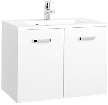 möbelando Waschtisch Badmöbel Badezimmermöbel Waschbecken Waschplatz Bad Bologna II (70 cm)