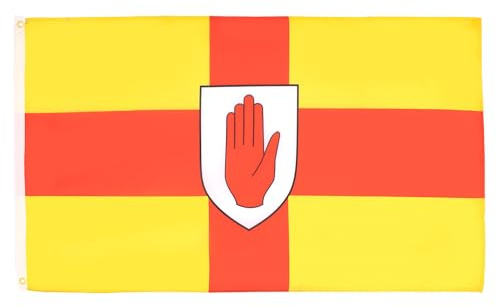 AZ FLAG Bandera Ulster 150x90 cm Poliéster 100D 2 Ojales | Uso interior y exterior Enseña de la provincia irlandesa de ulster costuras dobles y bordes reforzados con ojales metálicos