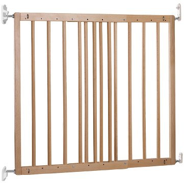 BabyDan MultiDan, 60,5-102 cm, Verlängerbares Treppenschutzgitter/Babygitter/Sicherheitsgitter, Holz, Hergestellt in Dänemark - (Haustiergitter/Hundegitter)