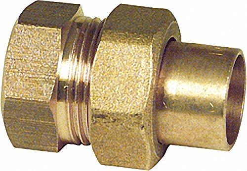 Rotguß-Lötfittings 4330g Verschraubung flachdichtend einerseits Innengewinde 18-R 3-4''