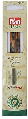 Prym 224134 Strumpfstricknadeln CUBICS NATURAL 15 cm 4,00 mm