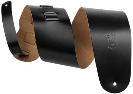 Levy's M4? BLK 8,9 cm läderbas gitarrrem ? Svart