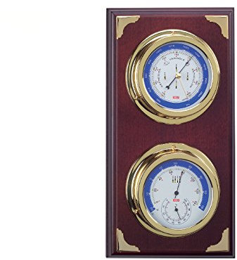 Nautische Wetterstation, Barometer und Wetterstation mit Barometer und Thermohygrometer 39 cm Innenwetterstation