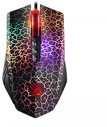 Bloody Optical Gaming Mouse with Light Strike (LK) Switch & Scroll - Fully Programmable and Advance Macros (A70)