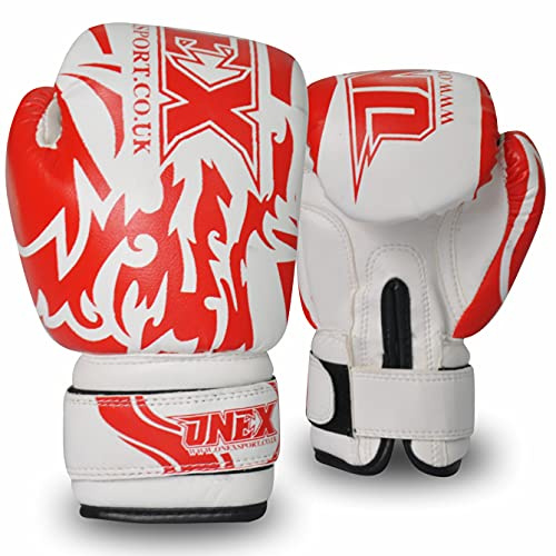 ONEX Boxing Gloves for Kids 6oz Training Punching Sparring Bag Fight Gloves Punch Bag Mitts Muay Thai Kickboxing MMA Martial Arts Workout Juniors Girls and Boys