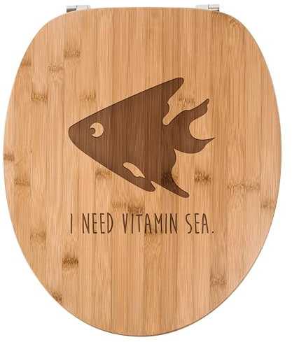Mr. & Mrs. Panda WC Sitz Fisch 2 - Geschenk, Wasser, Meer, Klodeckel, Toilettendeckel, Toilette, Klobrille, WC-Sitz, Ozean