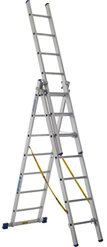 ZARGES Skymaster Trade Leiter 3-teilig 3 x 9 Sprossen zar41099