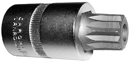 Alkan M16 XZN Vielzahn Stecknuss 55 mm für Getriebe Ölablass | XZN Doppel-6-kant Einsatz mit Bohrung, geeignet für Getriebe-Ölablassschrauben und VAG Motoren