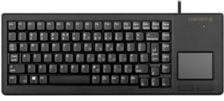 CHERRY G84-5500 XS, Kompakte Tastatur mit Touchpad, Französisches Layout (AZERTY), Kabelgebunden (USB-A Anschluss), Mechanische ML Switches, Schwarz