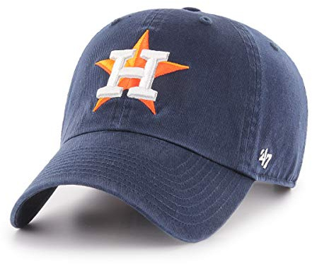 '47 Erwachsene Kappe MLB Houston Astros Clean Up, Navy, OSFA, B-RGW10GWS-HM13