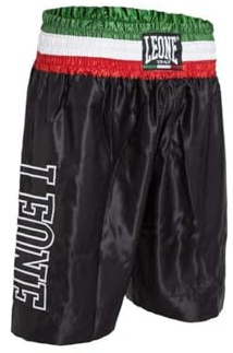 LEONE 1947, Pantalones Cortos De Boxeo, Negro, M, AB733