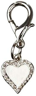 Trixie Schmuckanhänger, Strass, Herz, 16 × 17 mm
