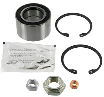 SKF Radlagersatz VKBA 593 Position Vorderachse Außendurchmesser 64 mm Höhe 106 mm Länge 108 mm Breite 80 mm - OE Qualität | Kompatibel mit: VW CADDY I, GOLF I, GOLF I Cabriolet, GOLF II, JETTA I, JETTA II, SCIROCCO, SCIROCCO